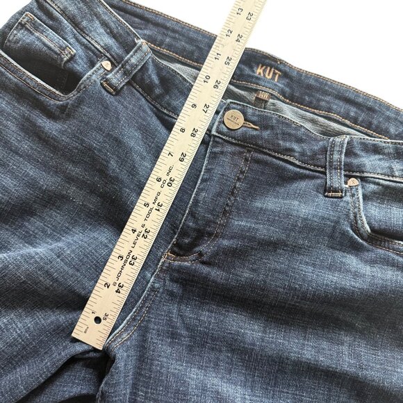 Kut From The Kloth Ankle Straight Leg Jeans Womens 14W Denim Casual Dark Wash - Picture 6 of 9